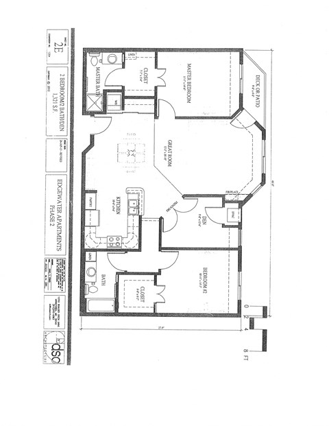 Floor plan for 2 beds, 2 baths, 1321 sqft
